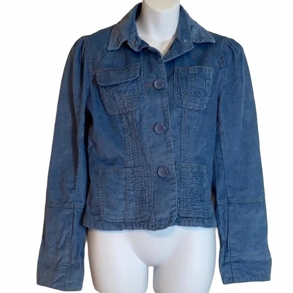 BB Dakota Light Blue Corduroy Jacket - Picture 1 of 6